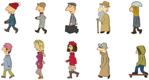 People group Stock Illustration