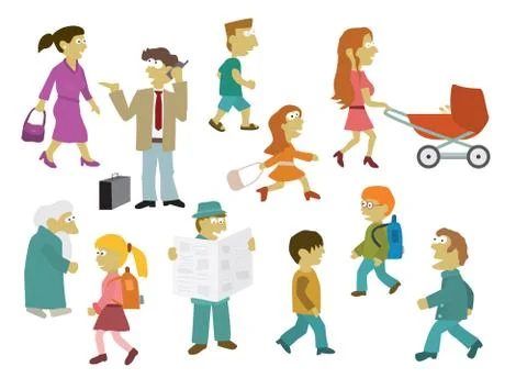People group Stock Illustration