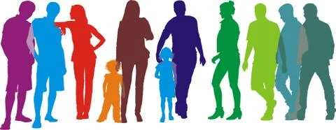 People of group Stock-Illustration