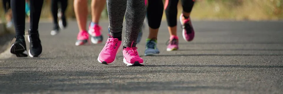People group jogging Stock Photos