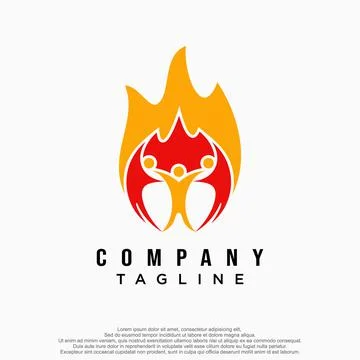 People group logo Stock Illustration