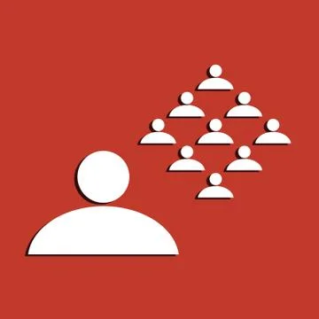 People group symbol Stock Illustration