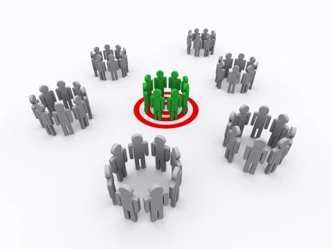 People group target Stock Illustration