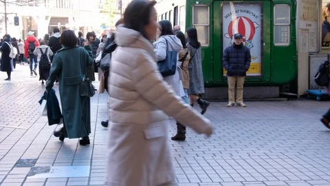 People In Hachiko Square Stock Footage 101406309