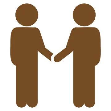 People Handshake Icon Stock Illustration