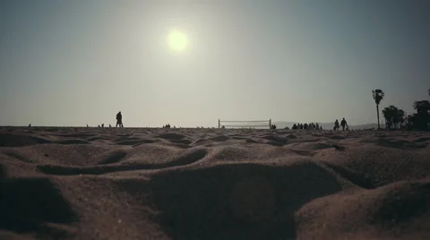 People Hanging Out On The Beach Stock Footage 64654837