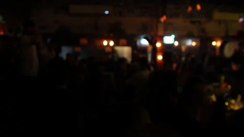 People have fun and dancing in a club Stock Footage