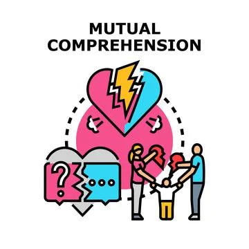 People having communication problems and relationship breakdown Stock Illustration