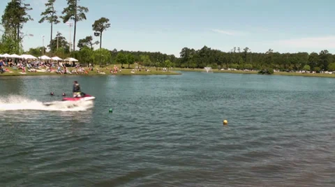 People having fun on a rubber boat Stock Footage 37708336