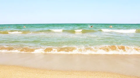 People having fun in the sea Video stock 26108404