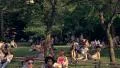 People having picnic in Washington Square Park 4k or 4k+ Resolution