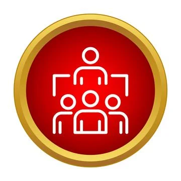 People hierarchy team structure leader management icon Stock Illustration