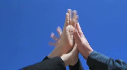 People high five Stock Footage 2976228