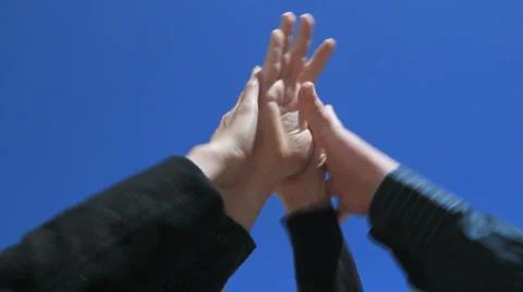 People high five Stock-Footage 2976243