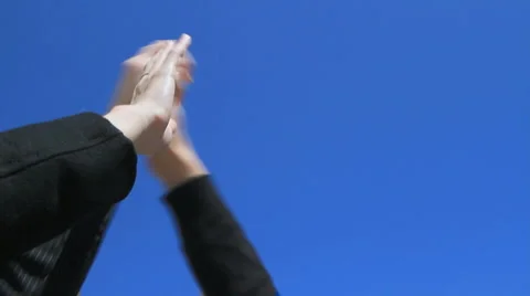 People high five Stock Footage 2977451