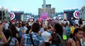 People at holiday concert HD Footage