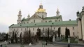 People in Holy Dormition Pochayiv Lavra, Ukraine HD Footage