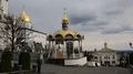 People in Holy Dormition Pochayiv Lavra, Ukraine HD Footage