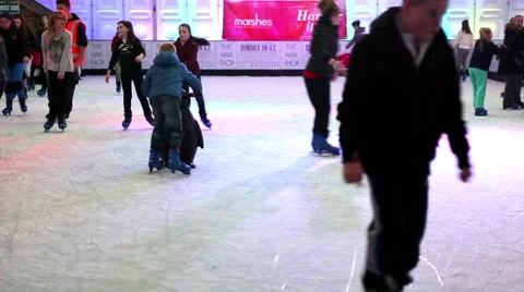 People ice skating Video stock 44643848