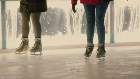 People Ice Skating Stock Footage 254185418