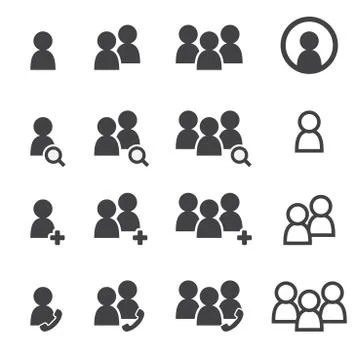 People icon Stock Illustration