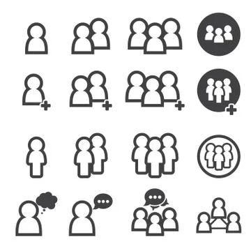 People icon Stock Illustration