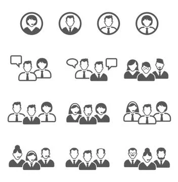 People icon Stock Illustration