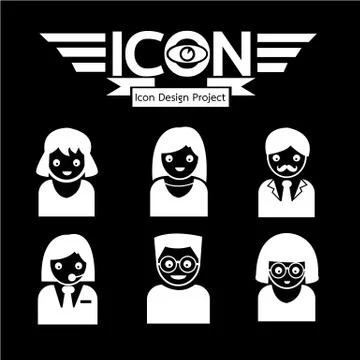 People icon Stock Illustration