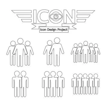 People icon Stock Illustration