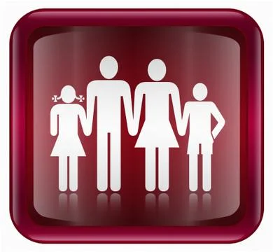 People icon red イラスト素材