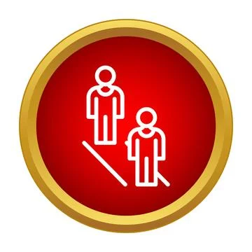 People icon representing social connection and teamwork Stock Illustration