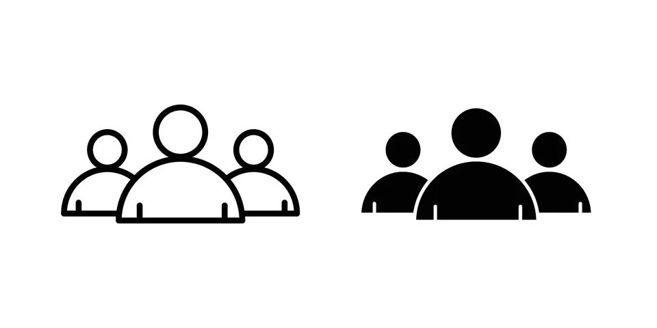 People icon set. Vector EPS 10 Stock Illustration