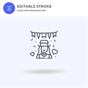 People icon vector, filled flat sign, solid pictogram isolated on white, logo Illustrazione stock