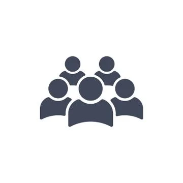 People Icon Vector flat design style Stock Illustration