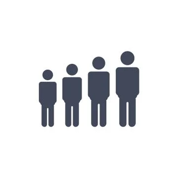 People Icon Vector flat design style Stock Illustration