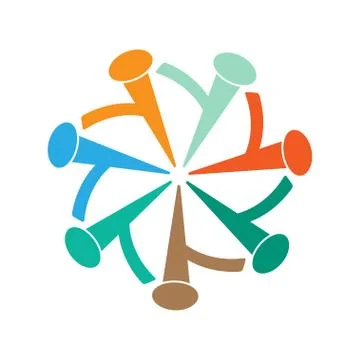 People icon, vector illustration. Flat design style Stock Illustration