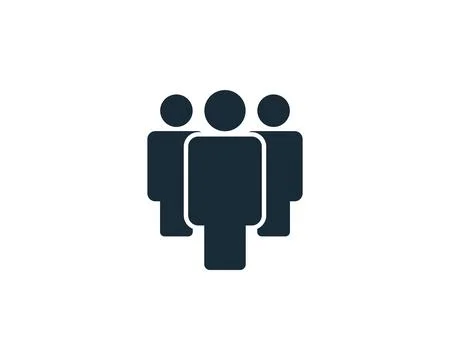 People Icon Vector Logo Template Illustration Design Stock Illustration