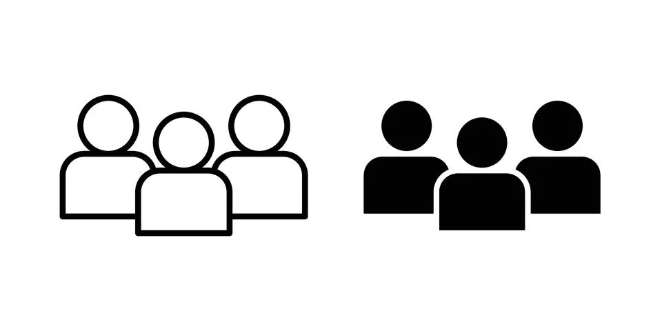 People icon for web projects Stock Illustration