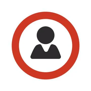 People Icon on white background. Vector illustration in trendy flat style. EPS Stock Illustration