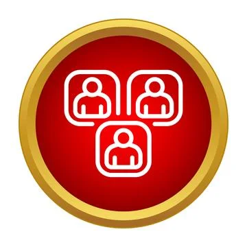 People icons representing teamwork, collaboration and a social network Stockillustratie