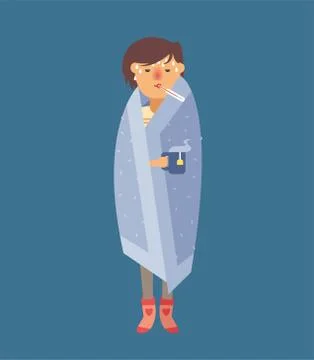 People ill vector illustration Stock Illustration