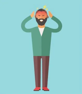 People ill vector illustration Stock Illustration