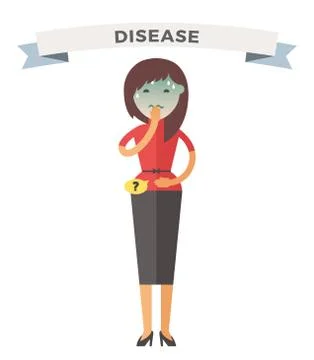 People ill vector illustration Stock Illustration