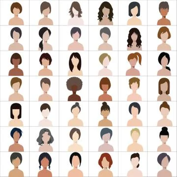 People illustration avatar Vector Illustrazione stock