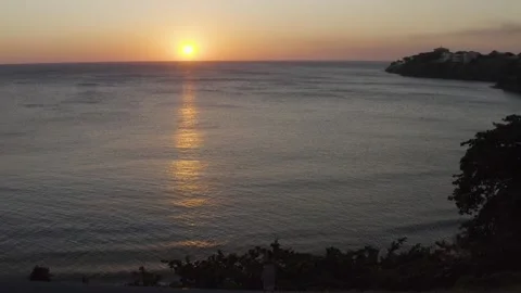 People in an Infinity Pool Enyoying Sunset Stock Footage 218389587