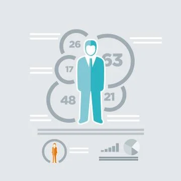People infographic Stock Illustration