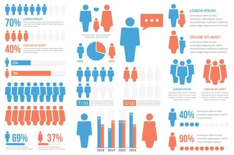 People Infographics Stock Illustration