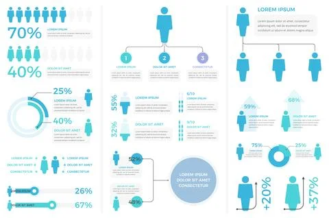 People Infographics Stock Illustration