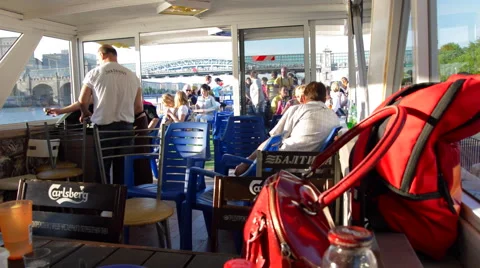 People Inside the Ship Stock Footage 63024351