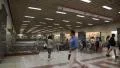 People inside Syntagma metro station HD Footage